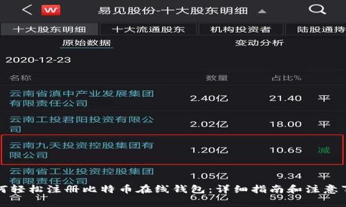 如何轻松注册比特币在线钱包：详细指南和注意事项
