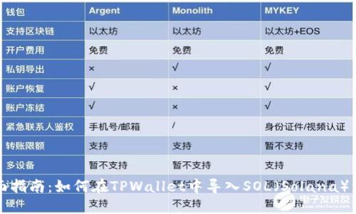 全面指南：如何在TPWallet中导入SOL（Solana）资产